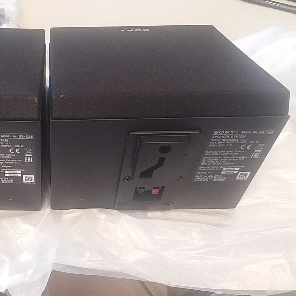*** Sony SS-CSE Pair Of Dolby Atmos Home Theater Surround Enabled Speakers Black - Picture 8 of 9